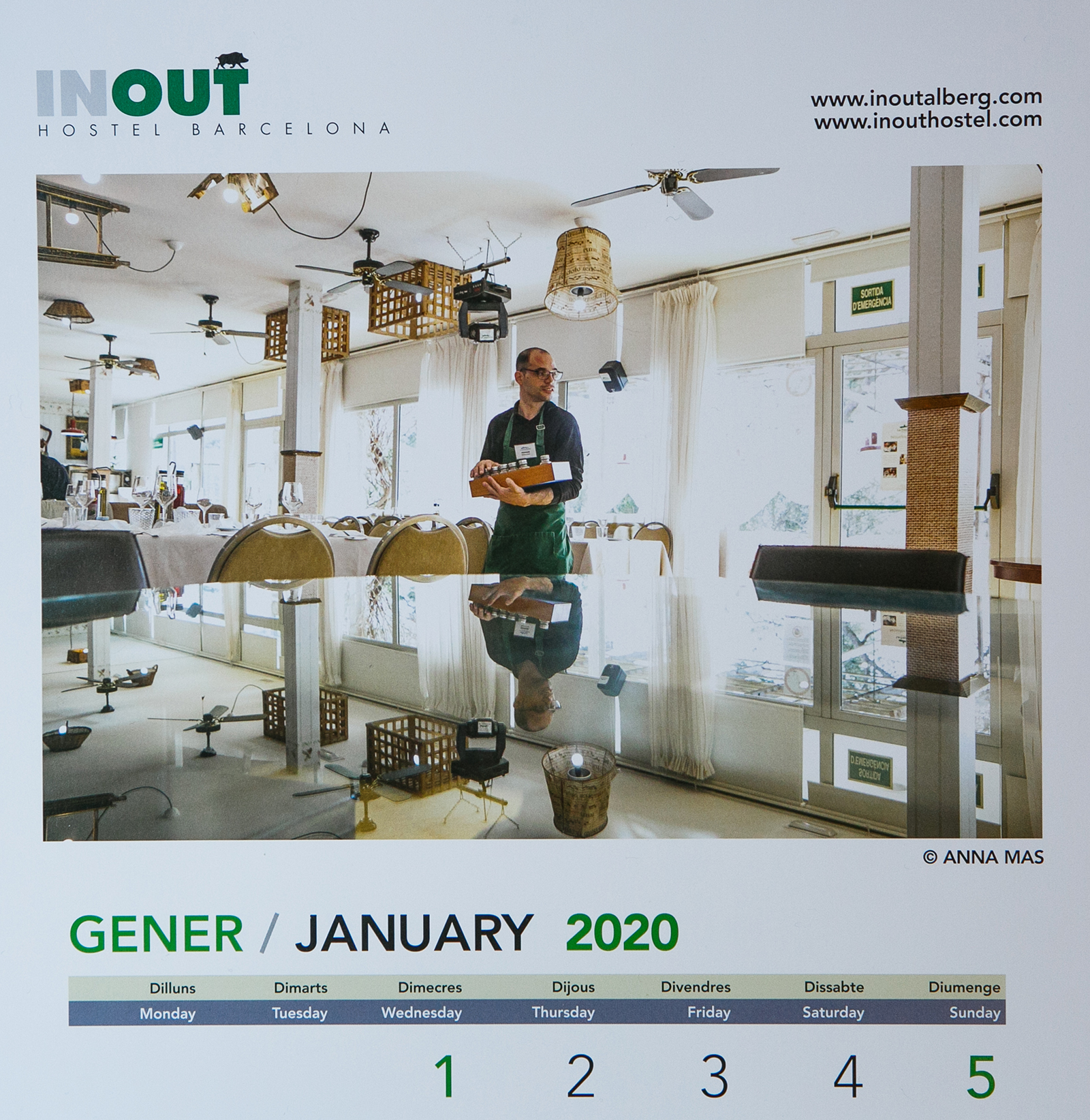 calendari 2020 Inout Hostel